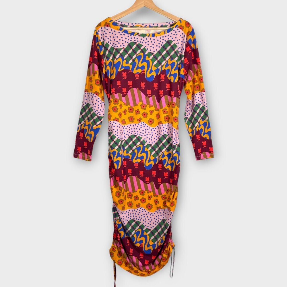 🦜 Target Latin Heritage Month Bodycon Dress XL Maximalist Boho Funk